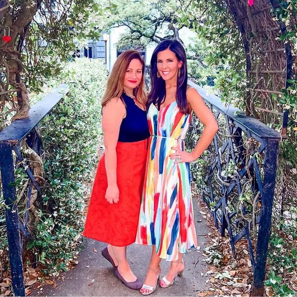 Milly NWT Becca Watercolor Brushstroke Print V-Neck Midi Dress Size Medium - Picture 2 of 7